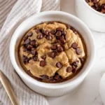 Warm Banana Bread Baked Oats with melted chocolate chips