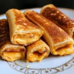 Crispy golden Grilled Cheese Roll Ups with melted cheese inside