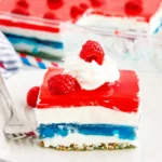 Pretzel Salad with creamy berry layers and crunchy pretzel crust